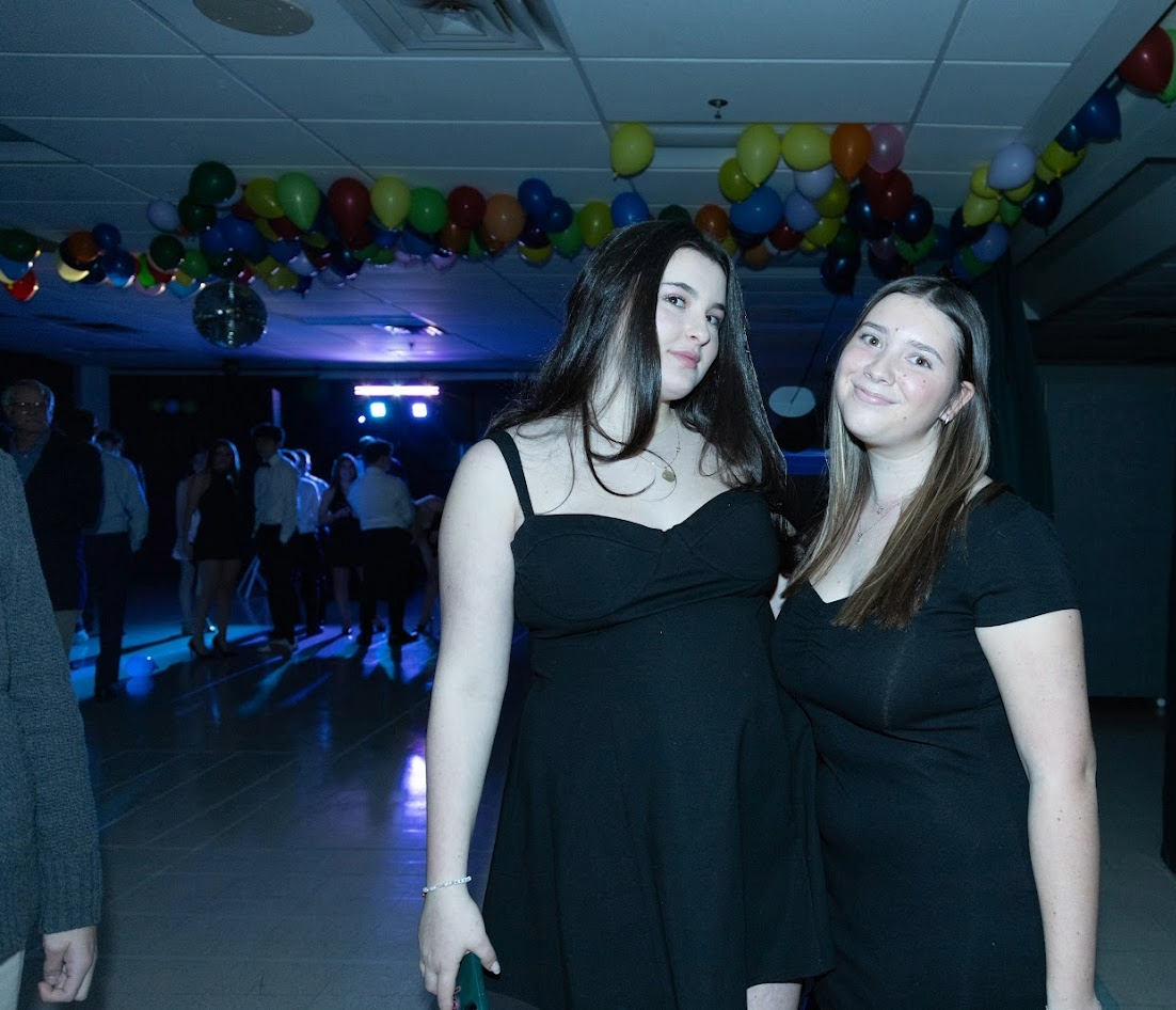 Marlo Buber '28 and Dani Kline '28 dress to impress at Homecoming 2025.