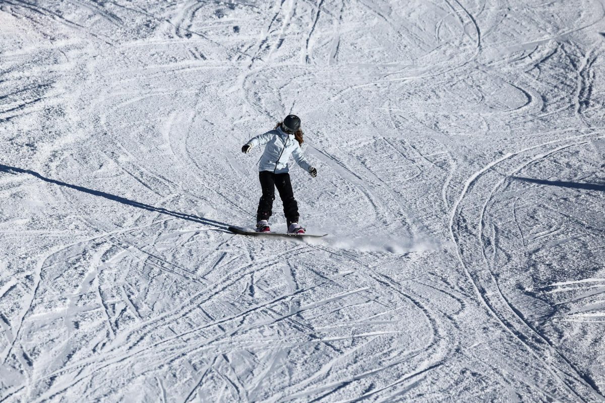 GOA Upper School student trying to get to class on time. February 2026. REUTERS/Yara Nardi