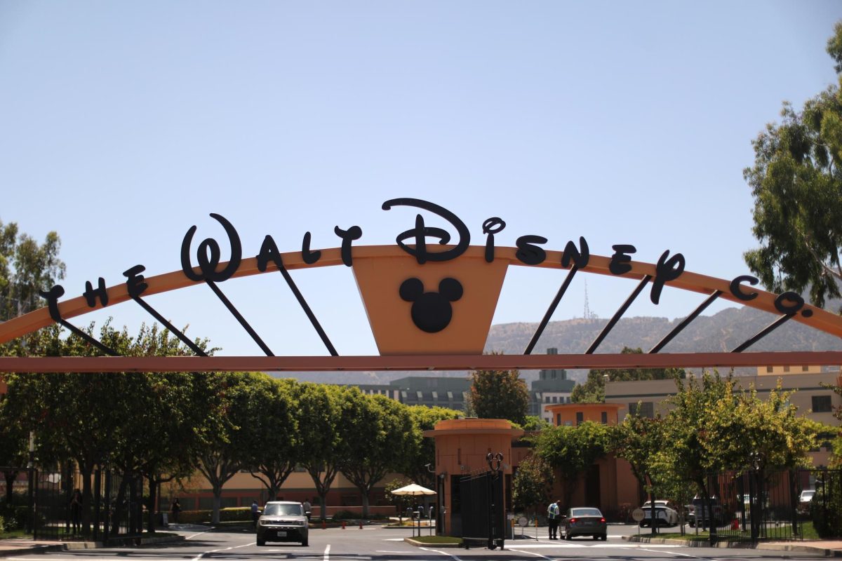 The entrance to Walt Disney studios is seen in Burbank, California. REUTERS/Lucy Nicholson