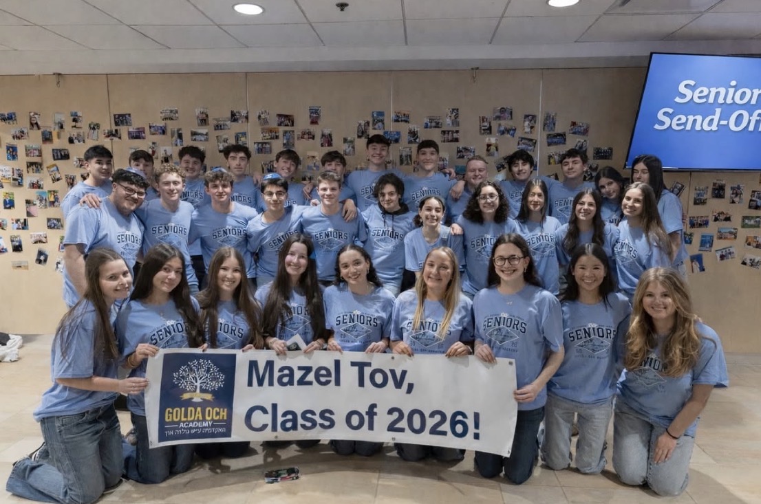The GOA class of '26 poses after Senior Sendoff, February 2026.