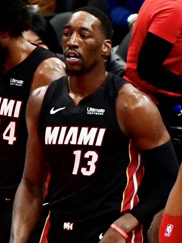 Bam Adebayo with the Miami Heat vs the Wizards on March 8th 2020
